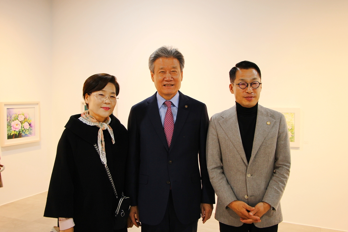 제13회 모란꽃 사생작가 초대전 개막식(2023.11.10)