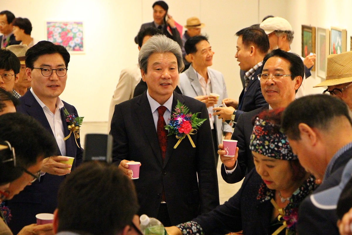제8회 모란꽃 사생작가 초대전 개막식